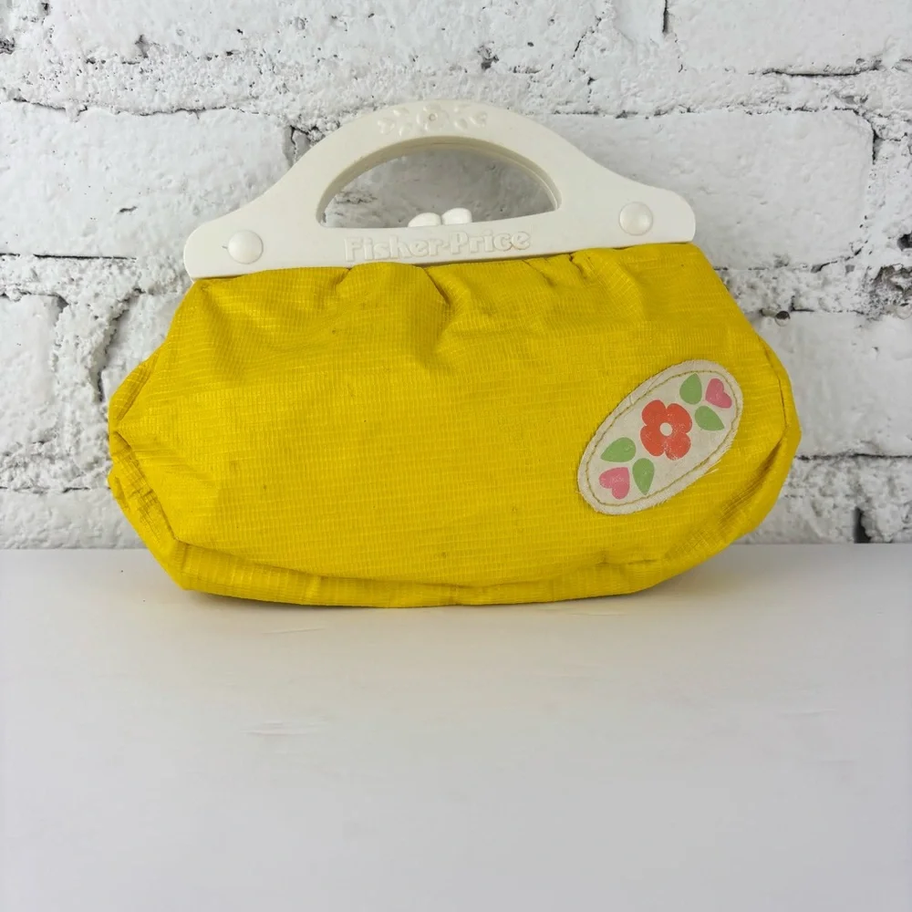 Vintage 80’s Fisher-Price My Little Purse with Floral Patch